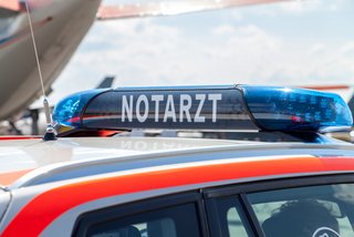 Aufnahme eines Notarzteinsatzfahrzeuges