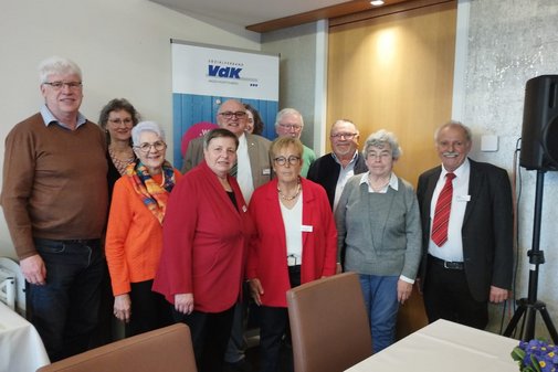 Gruppenfoto des Vorstands des VdK-Ortsverband Oberer Hegau