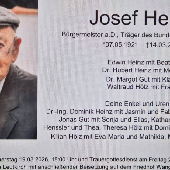 &Ouml;ffentliche Traueranzeige