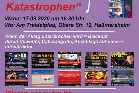 Plakat Krisen und Katastrophen