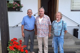 Franz Riester (Mitte) hat sein Amt abgegeben, ihm folgen Michael Matzke (links) und Joachim Bernhardt (rechts)