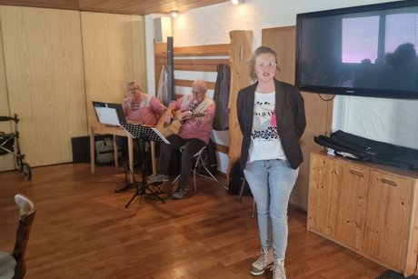Begrüßung durch Annerose Kirchvogel
