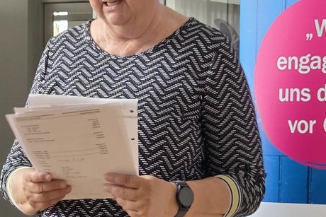 Bericht Kassiererin Angelika Lorenz