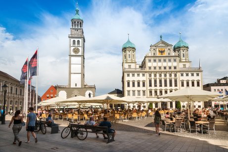 Rathaus und Perlach