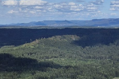 Blick ins Land vom Testturm