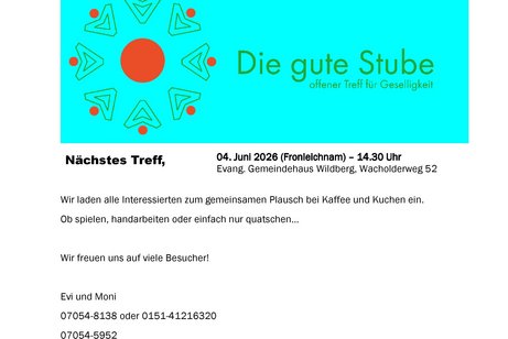Gute Stube - Treff f&uuml;r alle Interessierten
