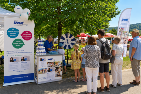 Glücksrad Infostand