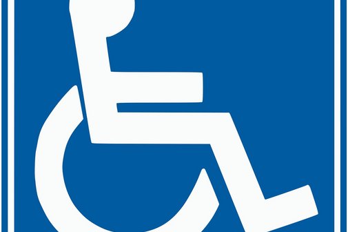 Parkschild für behinderte Menschen
