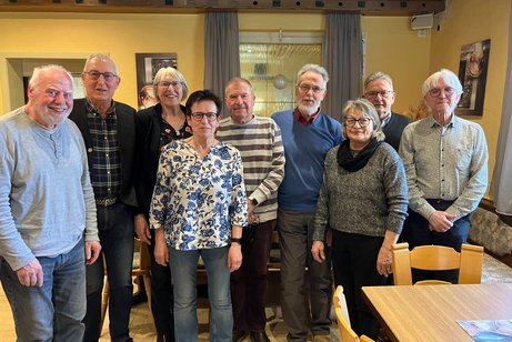 Gew&auml;hlte Vorstandschaft von links: Rainer Schieber, Alois und Rosi Willburger, Gaby L&ouml;ffler, Wolfgang Schmitt, Dieter Bosch, Cilly Behagle, Bruno Dreher, Manfred Mattes, Gaby M&uuml;ller leider nicht auf dem Foto