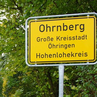 Ortsschild Ohrnberg