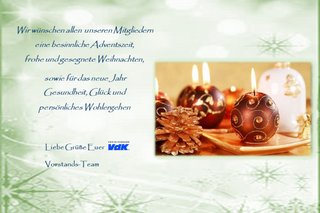 Vorweihnachtliche Grüße des VdK-OV