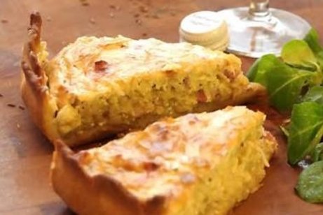 Zwiebelkuchen und Federwei&szlig;er