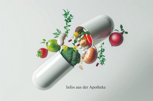 Infos aus der Apotheke offene Medikamentenkapse