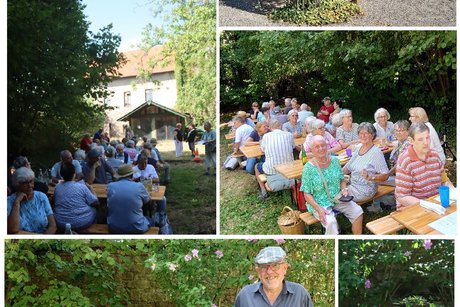 Helferteam der Vorstandschaft und G&auml;ste beim VdK Grillfest