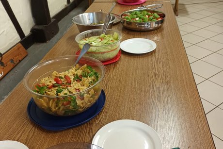 Reichhaltiges Salatbuffet