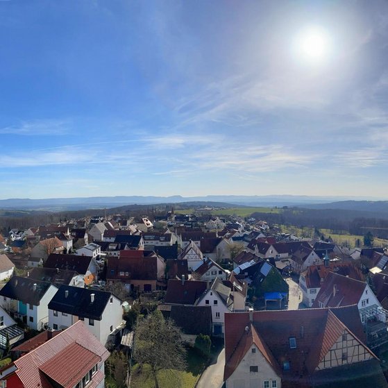 Ausblick v. Wasserturm Lichtenwald
