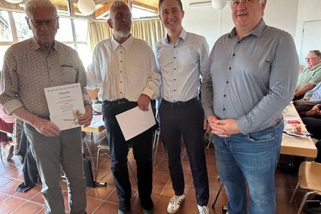 Ehrung Paul Abt 25 Jahre Mitgliedschaft
