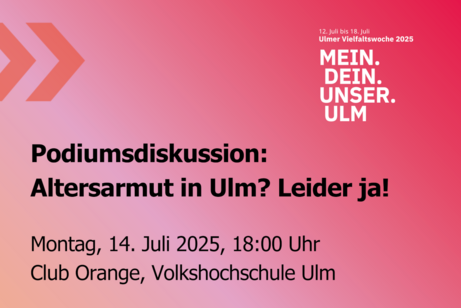 Podiumsdiskusion - Altersarmut in Ulm?