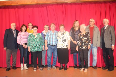 Vorstandschaft des VdK Ortsverbandes Zizenhausen aus dem Wahljahr 2024