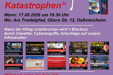 Plakat Krisen und Katastrophen