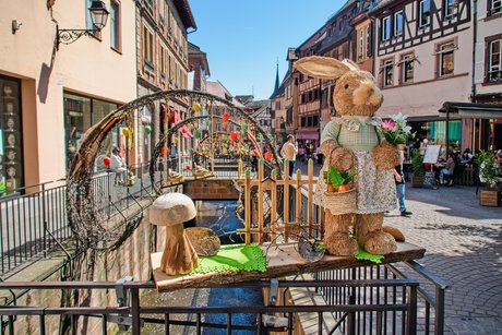 Geschm&uuml;cktes Colmar im Fr&uuml;hlingsfest