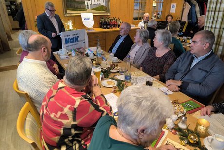 Ortsverbandsvorsitzender Roland Sauter bei seiner Ansprache.