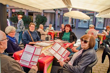 Rast in der Winstub Pfeffel