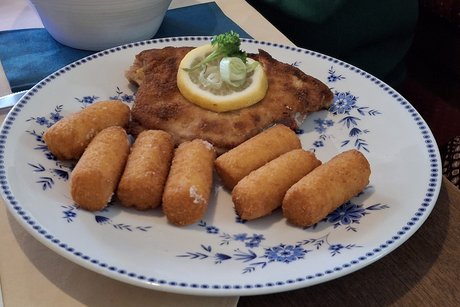 Schnitzel m. Croketten