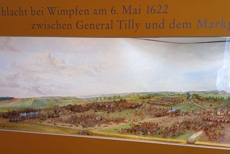 Museum: Schlacht bei Wimpfen, Darstellung mit Zinnsoldaten