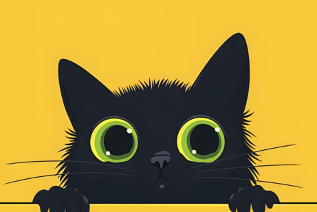 Neugierige Katze