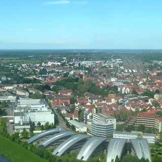 Panorama der Stadt Offenburg aus dem Süden