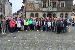 Gruppenbild, Reiseteilnehmer Mitglieder und Gäste Stein am Rhein