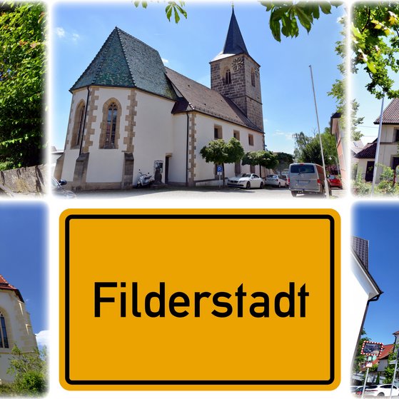 Die Kirchtürme als Symbol der 5 Stadtteile von Filderstadt
