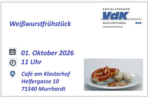 Symbolbild Wei&szlig;wurstfr&uuml;hst&uuml;ck mit Brezel