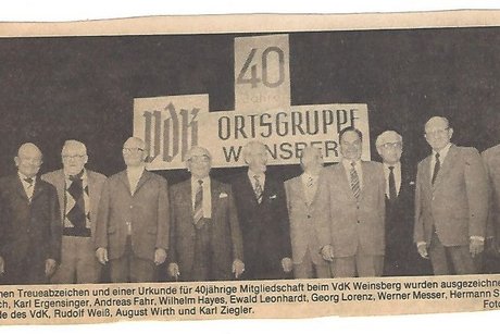 40 jähriges Bestehen