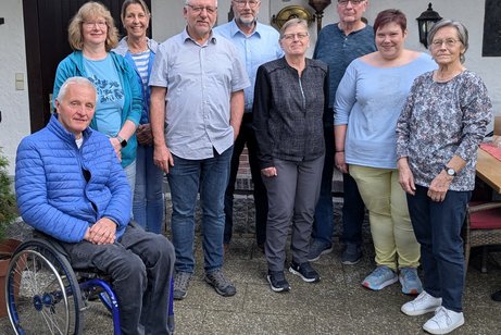 Auf dem Bild sind die neuen Vorstandsmitglieder, ohne die Marlene Isele, die erkrankt war.