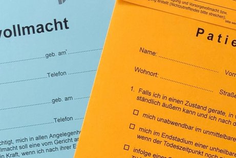 Patientenverf&uuml;gung / Vorsorgevollmacht