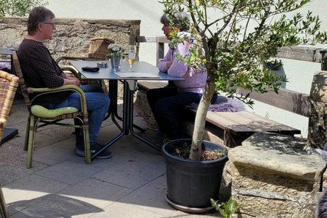 Terasse der Burgschenke