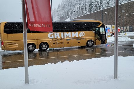 Heimreise: An der Brennerautobahn Foto