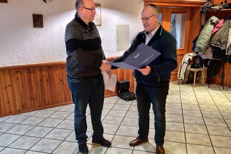 Marcus Joh&eacute; erh&auml;lt eine Sonderehrung