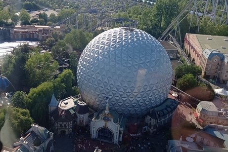 Aufnahme des Eurosat - CanCan Coaster von oben
