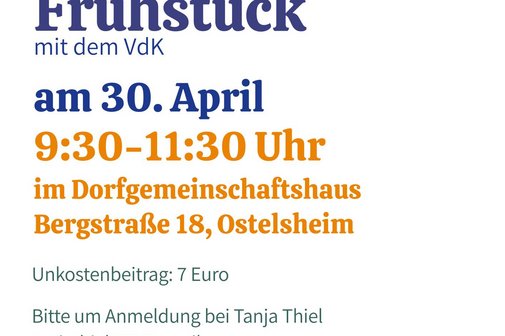 Einladung zum Fr&uuml;hst&uuml;ck mit dem VdK