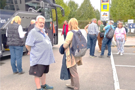 Abfahrt in Ladenburg