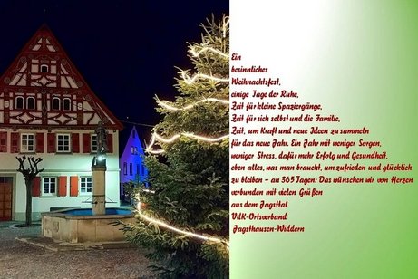 Weihnachtsgru&szlig; Ortsverband Jagsthausen-Widdern