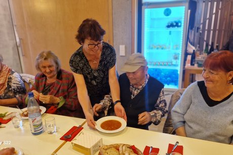 Die Gulaschsuppe hat allen geschmeckt