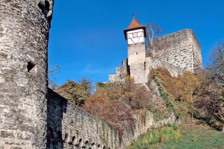 Roter Turm, Bad Wimpfen Roter Turm mit Stadmauer, Bad Wimpfen