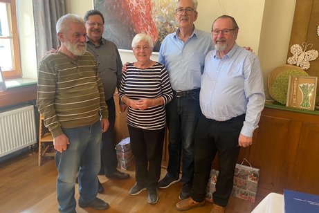 Von links: Die Jubilare Helmut Hübsch, Elfriede Bühlmeyer, Wolfgang Schaal.