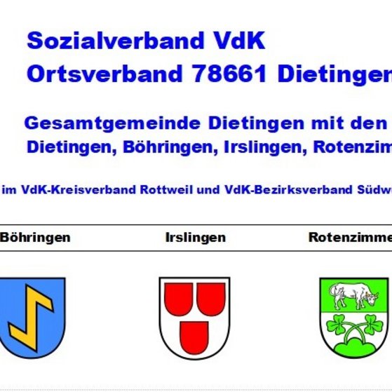 VdK-Ortsverband Dietingen mit Ortsteilen