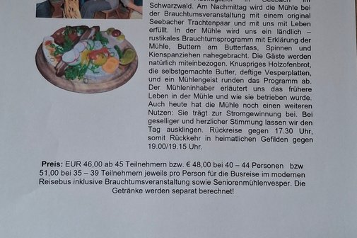 Gezeigt wird das Angebot von Müller Reisen, sowie ein kurzer Einblick zum Veranstaltungsort
