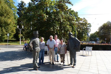 Denkmal Franz Joseph I. und Edward VII mit VdK`lern